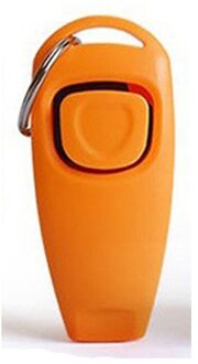 Pet Dog Whistle En Clicker Puppy Stop Barking Training Aid Tool Clicker Draagbare Trainer Huisdier Producten Levert oranje