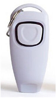 Pet Dog Whistle En Clicker Puppy Stop Barking Training Aid Tool Clicker Draagbare Trainer Huisdier Producten Levert wit