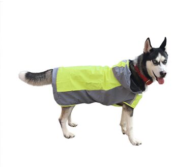 Pet Dogs Waterproof Windproof Reflective Hooded Raincoat Poncho Rain Jacket Coat Outdoor Pet Clothing Coat Pet Dog Raincoat groen / 8