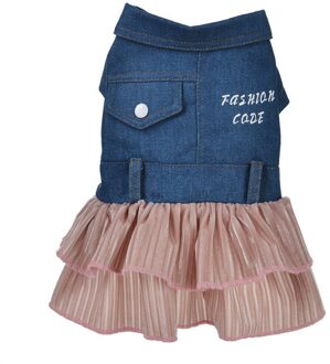 Pet Dress Cowboy Rok Herfst En Winter Comfort Kat Kleding Hond Jurk Hond Dusfraz Perro Dla psa XS