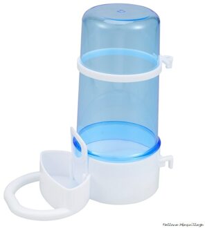 Pet Feeder Automatische Vogel Hamster Klein Dier Feeder Voeden Apparaat Dispenser Voor Hamster Vogel Duif Papegaaien Feeder Voeden doorzichtig blauw