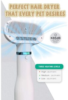 Pet Grooming Föhn Borstel Hond Kat 2 In 1 Temperatuur Verstelbare Us Plug