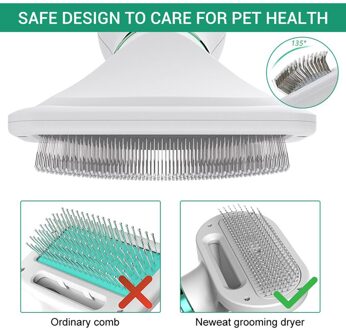 Pet Grooming Föhn Borstel Hond Kat 2 In 1 Temperatuur Verstelbare Us Plug