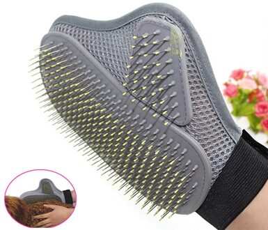 Pet Grooming Handschoen Ontharing Borstel Kat Hond Bont Haar Grooming Handschoen Pet Accessoires Baden Kammen Huisdieren Producten * 5