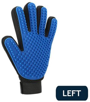 Pet Grooming Handschoen Trimmer Remover Kat Grooming Borstel Massager Kam Cleaning Kat Borstel Handschoen Voor Katten Honden Accessoires links