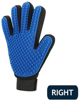 Pet Grooming Handschoen Trimmer Remover Kat Grooming Borstel Massager Kam Cleaning Kat Borstel Handschoen Voor Katten Honden Accessoires rechtsaf