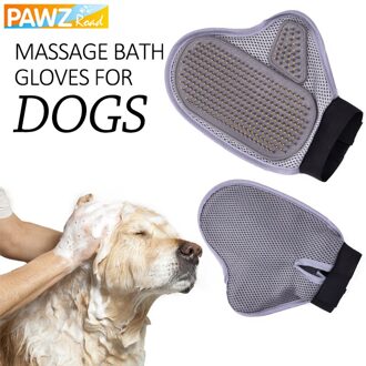 Pet Grooming Kam Deshedding Borstel Handschoen Gentle Efficiënte Bad Massage Bont Schoon Voor Grote Hond Kat Handschoenen Hond Accessoires