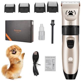 Pet Hair Clippers Electric Dog Trimmers With Guide Comb Cleaning Brush Pet Grooming Clippers For Dog Cat Daily Care