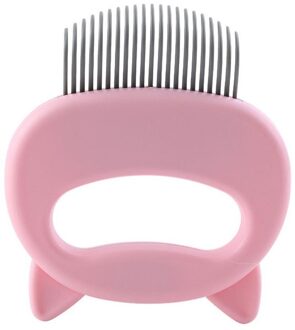 Pet Hair Kam Shell Vormige Pet Grooming Massage Tool Verwijder Losse Haren Reinigen Huisdier Kam Kat Hond Huisdier Massage Borstel elastische Kam rood