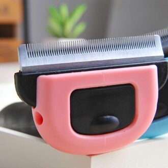 Pet Hair Removal Kam Voor Matted Lange Honden Katten Ontklitter Kat Huisdieren Borstel Trimmen Kammen Tool Deshedding Grooming Fur Dematt Rood / S