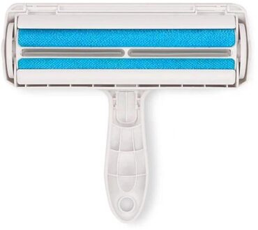 Pet Hair Roller Remover Lint Borstel Handig Schoonmaken Hond Kat Bont Borstel Base Home Meubels Sofa Kleden 2-Weg hond Kat Kam Tool blauw