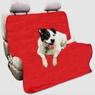 Pet Hond Kat Auto Thuis Voor-en Achterbank Strap Pet Dog Mat Deken Opknoping Matras Bescherming Mat Anti-haar Auto Mat Seat Cover red130 x100cm