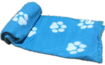 Pet Hond Kat Deken Zachte Handdoek Poot Mat Voor Grote Hond Puppy Bed Quilt Badhanddoek Huisdier Kat Kussen Douche schoonmaakproducten Blauw