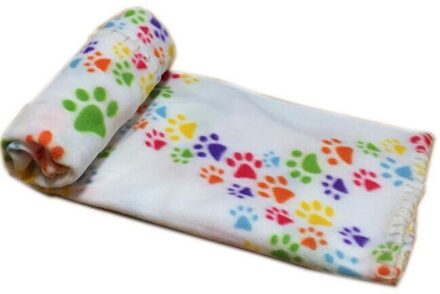 Pet Hond Kat Deken Zachte Handdoek Poot Mat Voor Grote Hond Puppy Bed Quilt Badhanddoek Huisdier Kat Kussen Douche schoonmaakproducten wit