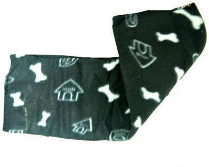 Pet Hond Kat Deken Zachte Handdoek Poot Mat Voor Grote Hond Puppy Bed Quilt Badhanddoek Huisdier Kat Kussen Douche schoonmaakproducten zwart