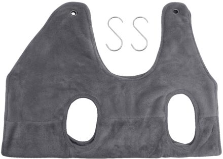 Pet Hond Kat Grooming Hangmatten Zacht Flanel Pet Grooming Hangmat Terughoudendheid Bag Harness Voor Nail Clip Trimmen Baden dubbele cloth-grijs / S