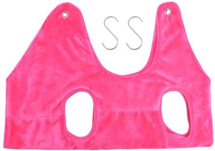 Pet Hond Kat Grooming Hangmatten Zacht Flanel Pet Grooming Hangmat Terughoudendheid Bag Harness Voor Nail Clip Trimmen Baden dubbele cloth-rood / M