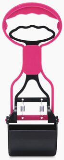 Pet Hond Kat Pooper Scooper Lange Handvat Kaak Kak Scoop Clean Pick Up Dier Afval Hond Puppy Kat Afval Picker cleaning Tools roze