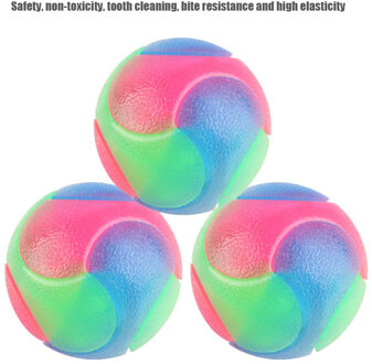 Pet Hond Kat Speelgoed Knipperende Rubber Ball Bite Speelgoed Schoon Tanden Molaire Puzzel Kleurrijke Bal Speelgoed TI99