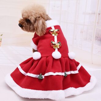 Pet Kerstmis Jas Kleding Hond Jurk Winter Perro Xmas Jurk Effen Kleur Jas Sweater Vest Huisdieren Kat Warm Sweatshirt