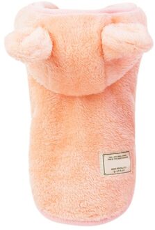Pet Kleding Hooded Jas Voor Kleine Honden Winter Warme Zoete Konijnenoren Vorm Puppy Cat Kleding Kostuum Franse Bulldog P / M