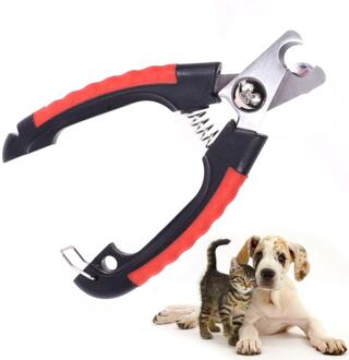 Pet Nail Clipper Cutter Professionele Rvs Animal Pet Grooming Schaar Voor Kleine Puppy Hond Katten Met Nail File Trimmer type 1 / M