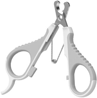 Pet Oblique Nail Clippers for Cats Stainless Steel Grooming Nail Scissors With Lock