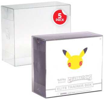 PET Protectors 5-Pack for Booster Boxes / Elite Trainer Boxes Ver. 2