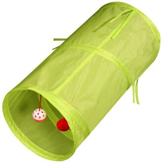 Pet Puppy Kitten Tunnel Toys Type Kat Hond Platte Bal Tunnel Voor Hondenbezitters Om Trein Speelgoed Licht Groen