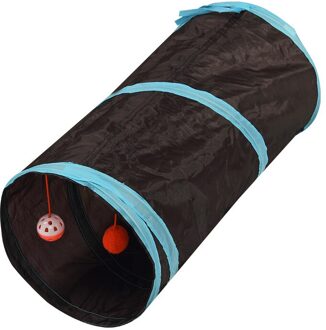 Pet Puppy Kitten Tunnel Toys Type Kat Hond Platte Bal Tunnel Voor Hondenbezitters Om Trein Speelgoed zwart