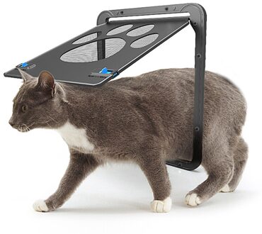Pet Screen Deur Kat Schuifdeur Scherm Huisdier Deur Met Magnetische Flap Lock Automatisch Voor Kleine Katten Honden