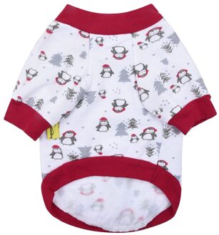 Pet T-shirt Herfst Ademend Kerst Patroon Kat Hond Kleding Hond T-shirt Hond Kleding Zomer Dla Psa Ropa Verano Perros Rood / M