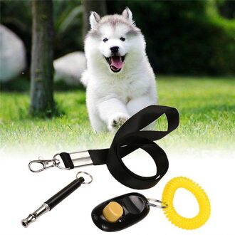 Pet Trainer Clicker Pet Hond Kat Fluitje Training Sleutelhanger En Polsband