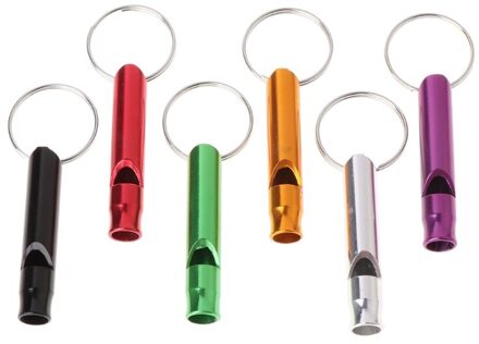 Pet Training Whistle Honden Puppy Sound Draagbare Fluit Aluminium Willekeurige Kleur