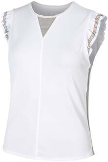 Petal Haze Ruffle Tanktop Dames wit - S