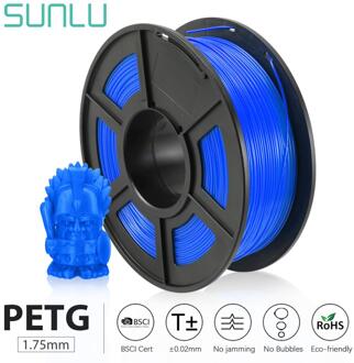 Petg 3D Printer Filament S Spool 1.75Mm 1Kg 2.2lbs Juli Voorraad Ondersteuning Order Tolerantie +/-0.02Mm 100% Geen Bubble blauw PETG
