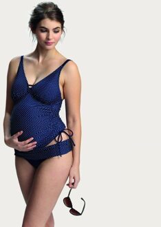 Petit Amour ZwangerschapsTankinitop Ava in mooi blauw/wit - XXL