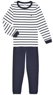 Petit Bateau Babykleding Pyjama Blauw - 128 (8 Years)