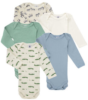 Petit Bateau Kinder bodies Petit Bateau LOT BODIES X5" Multicolour - 3 maanden,24 maanden