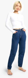 Petite Basics Slim Mom Jeans, Washed Indigo - 36
