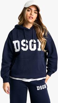 Petite Dsgn Studio Oversized Hoodie, Navy