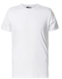 Petrol Basic T-Shirt - Wit - Ronde hals - 4 pack - XXL
