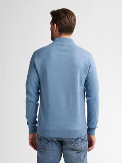 Petrol Half-Zip Sweater Aspen Blue Lichtblauw - L,M,XL,XXL