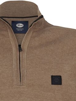 Petrol Half-Zip Sweater Oak Bruin - 3XL,L,M,XL