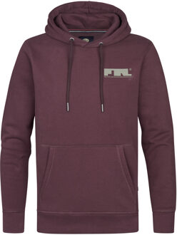 Petrol Hoodie bordeaux - L