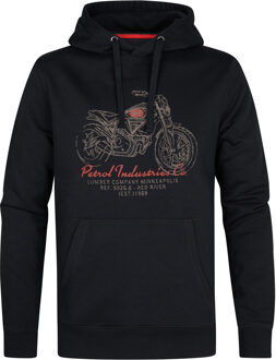 Petrol Hoodie zwart - L;XL