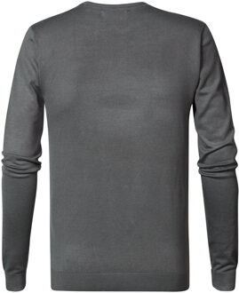 Petrol Industries Fijn Gebreide Pullover Heren - Zwart - maat 3XL Grijs