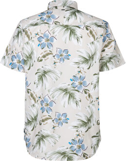 Petrol Industries Heren All-over Print Overhemd Conchline - Wit - XL