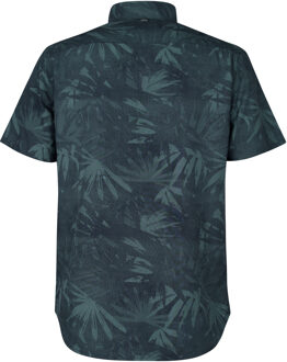 Petrol Industries Heren All-over Print Overhemd Seafoamview - Groen
