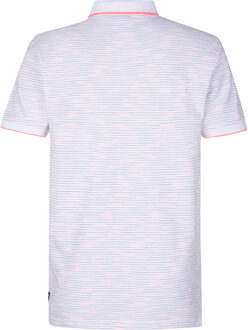 Petrol Industries Heren All-over Print Polo Drift - Wit - maat 2XL
